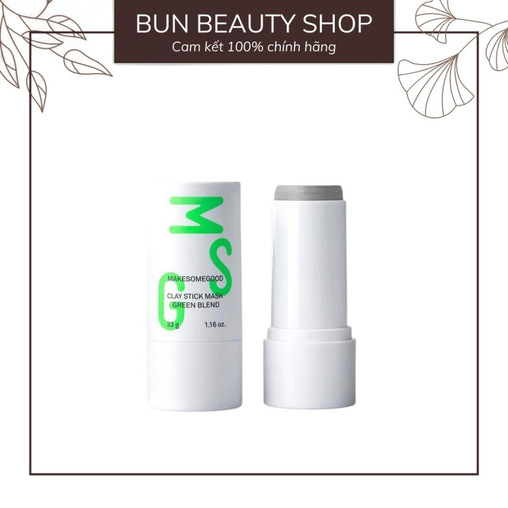 Thanh lăn giảm mụn đầu đen Make some good mặt nạ bơ đất sét Make Some Good CLAY STICK MASK GREEN BLEND 33G