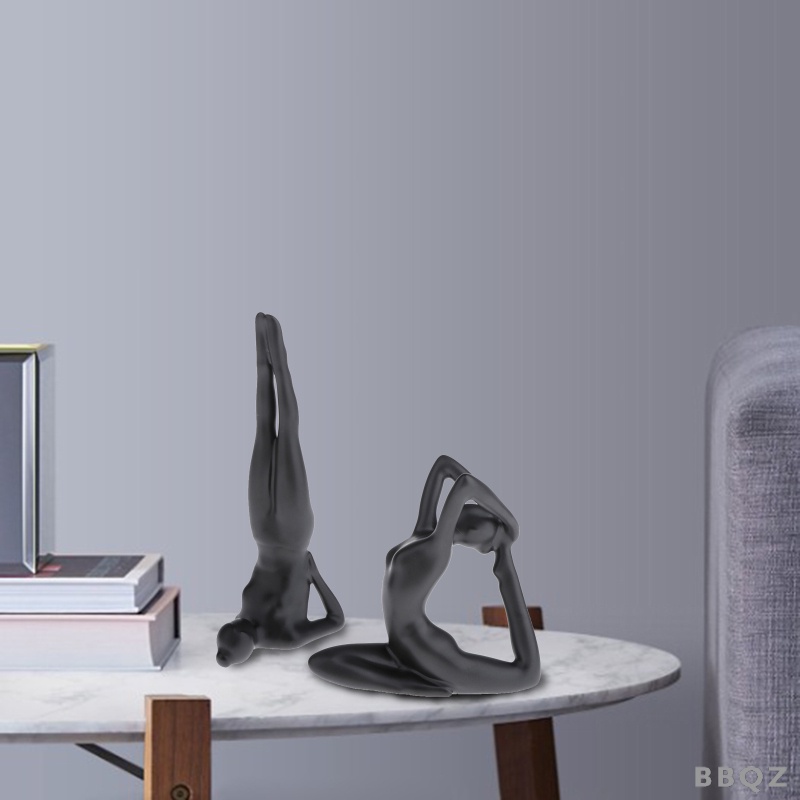 2 Máy Tính Để Bàn Bé Gái Yoga Tư Thế Tượng Mẫu Trang Trí Văn Phòng Tại Nhà