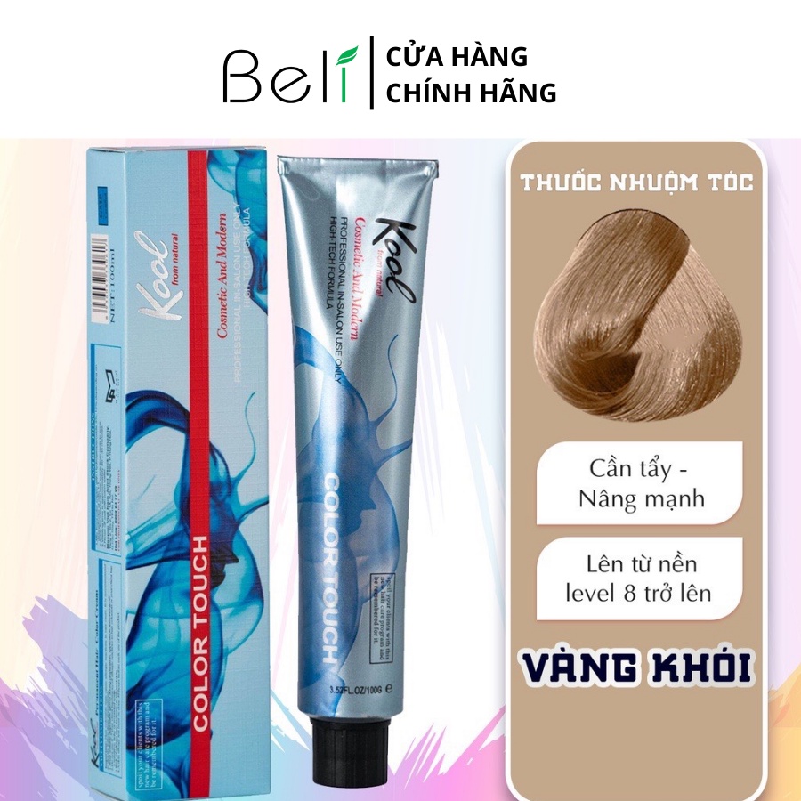 Thuốc Nhuộm Tóc VÀNG TRO - VÀNG KHÓI Không Cần Thuốc Tẩy Tóc - Tina Official Store - N007
