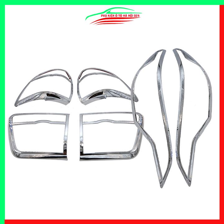 Ốp viền đèn pha hậu mạ crom Fortuner 2012-2016 chống trầy trang trí bảo vệ xe