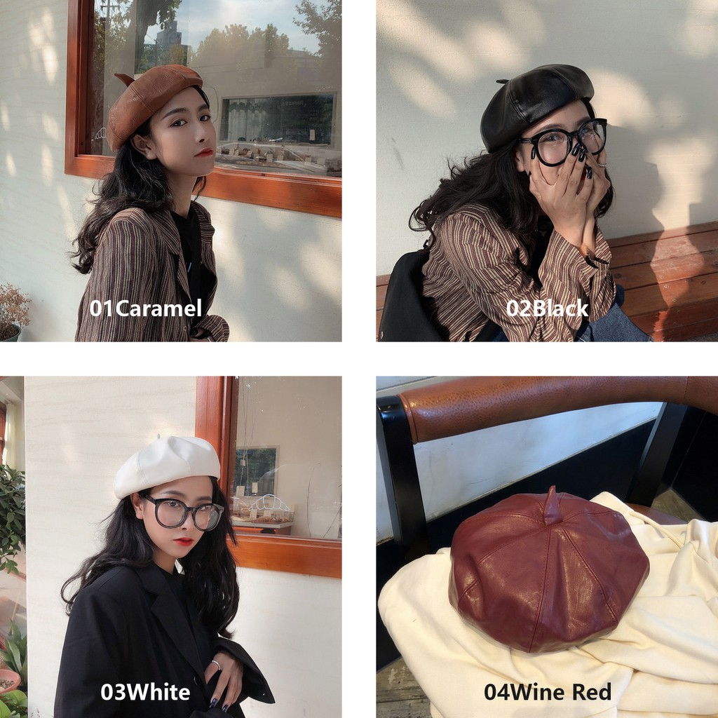 Nón beret phong cách Hàn Quốc thời trang cho nữ