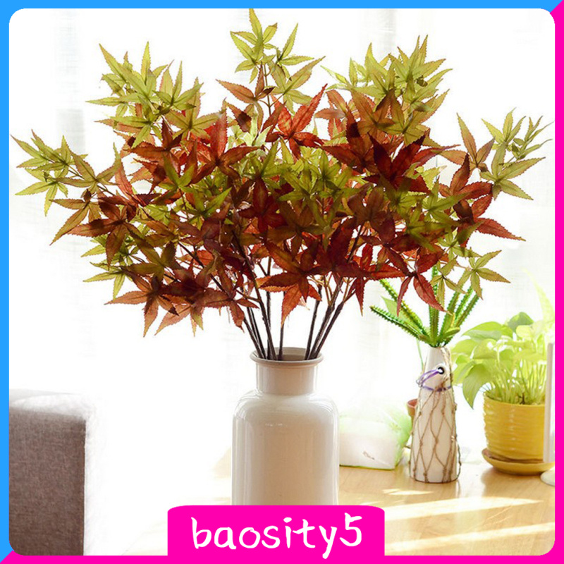 [baosity5]Simulation Artificial Maple Leaves Leaf for Home Wedding Floral Decor 02