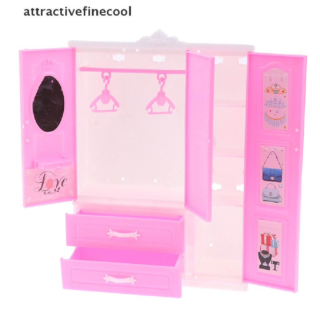Tủ Quần Áo Mini Tỉ Lệ 1 / 12 1 / 6 Cho Nhà Búp Bê