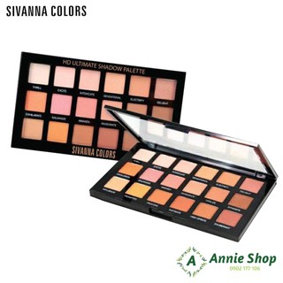 Bảng phấn mắt 18 ô sivanna colors hd ultimate shadow palette hf375 tone 01