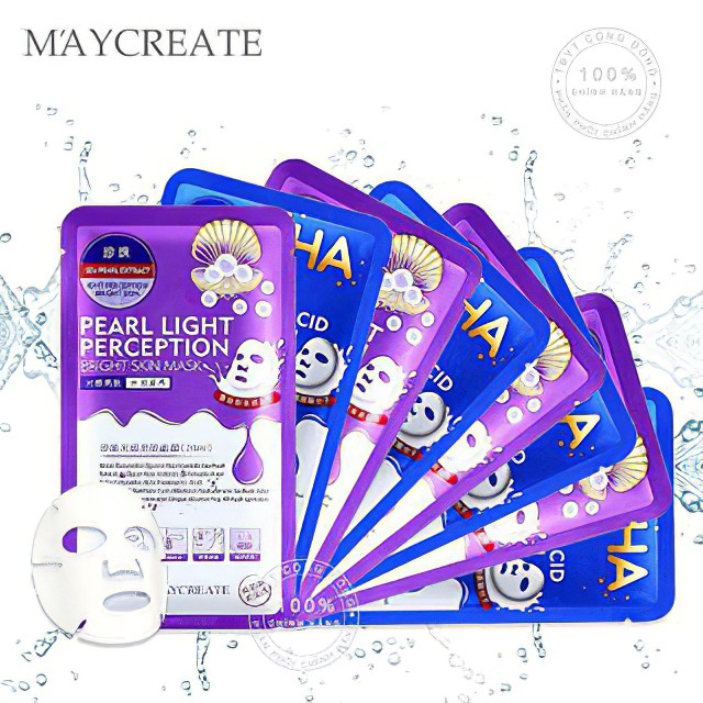 Mặt nạ HA MAYCREATE mẫu mới 2 màu Xanh Tím cao cấp