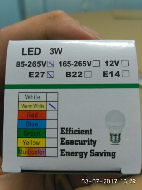 Đèn Led nấm 3w - Trắng. Vàng | BigBuy360 - bigbuy360.vn