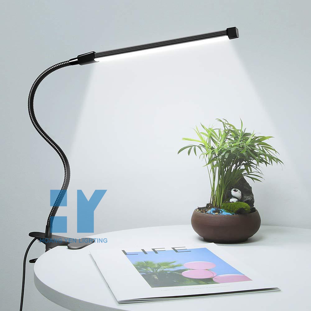 Đèn led kẹp bàn 12w cỡ lớn cắm USB dùng cho đọc sách trang điểm