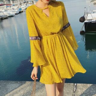 Váy xòe tay Loe. Hàng đặt thiết kế