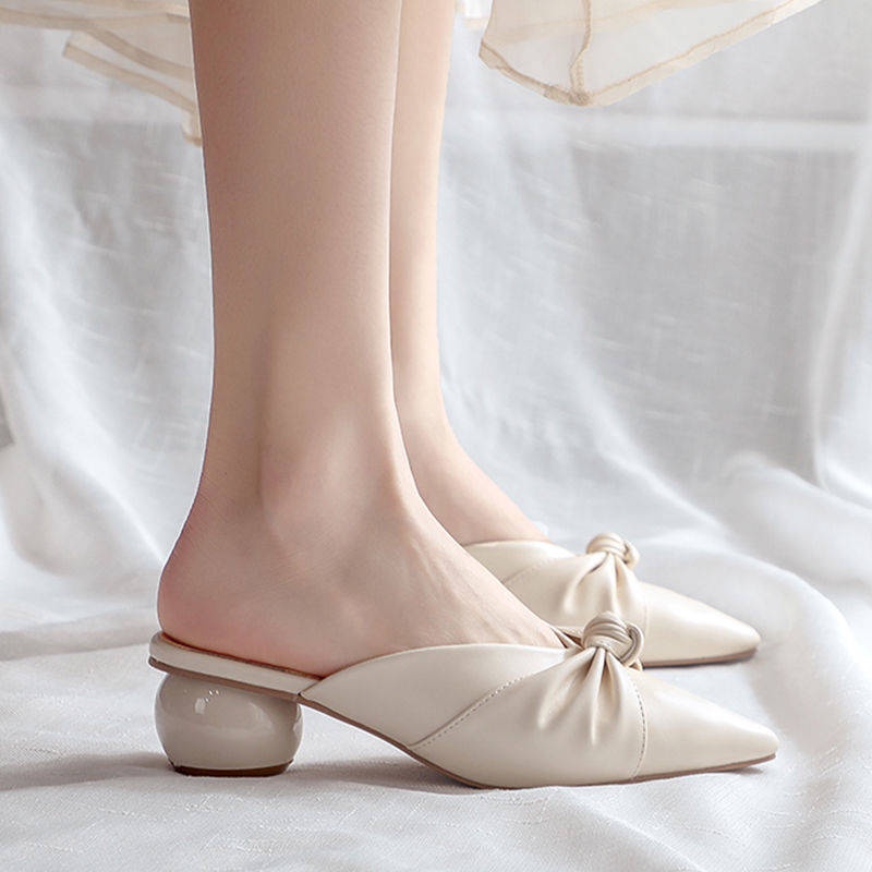 Sandal Mũi Nhọn Thiết Kế Mới Đế Dày Cao Cấp Thời Trang