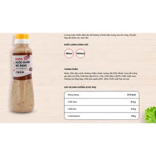 NƯỚC CHẤM MÈ RANG KEWPIE - CHAI 180ML