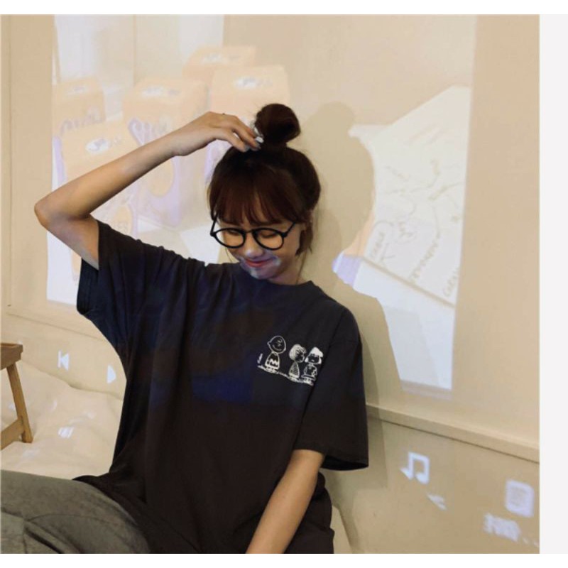 Áo thun tay lỡ Unisex 3 đứa bé