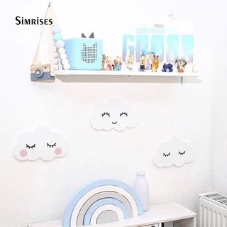 Đề can dán tường trang trí nội thất hình đám mây và mặt trăng xinh xắn