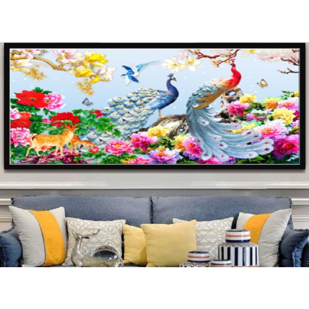 TRANH THÊU  phu thê viên mãn LV3328