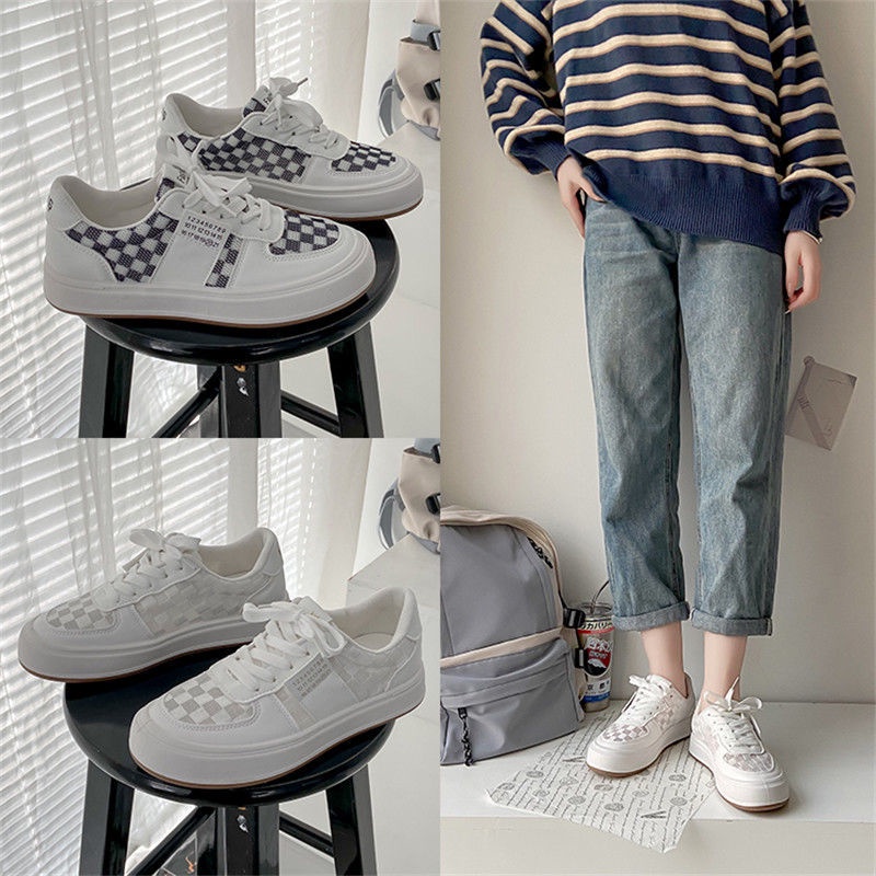 Giày Thể Thao Trắng Phối Lưới Thời Trang Xuân Hè Hàng Mới Cho Nữ 2022