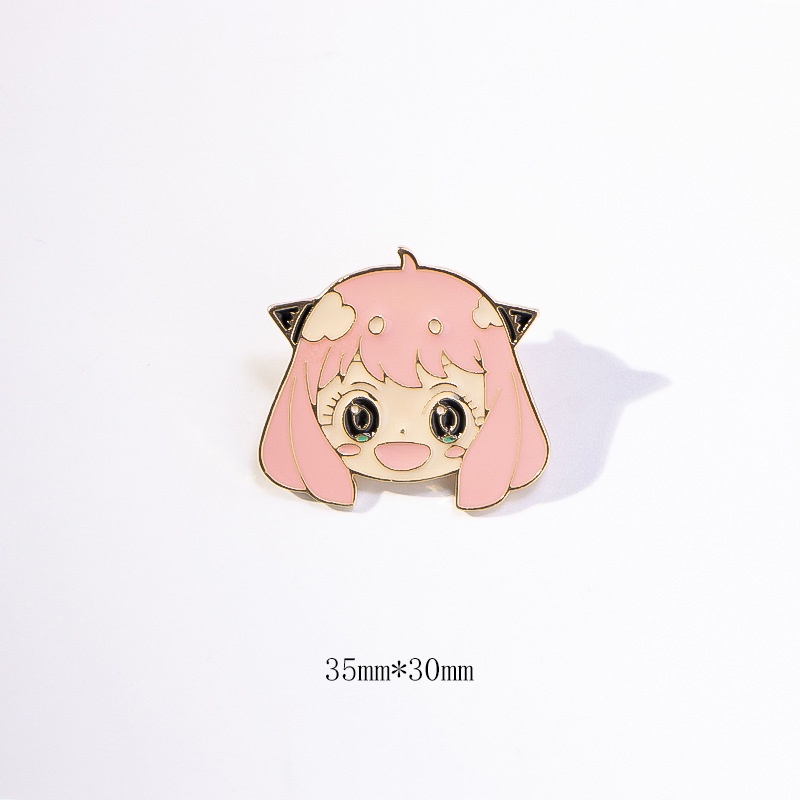 Ghim Cài Áo Kim Loại Phong Cách Anime SPY×FAMILY Anya Yor Loid Forger Twilight