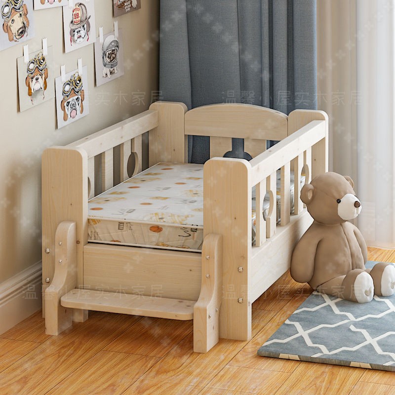 Giường tầng gỗ nguyên khối, giá cũi cho chó, mèo, ổ teddy chó lông vàng