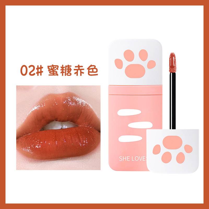 (Hàng Mới Về) Set Son Môi Dưỡng Ẩm Không Thấm Nước Thiết Kế Hình Chân Mèo Phong Cách Hàn Quốc Sheloves | BigBuy360 - bigbuy360.vn