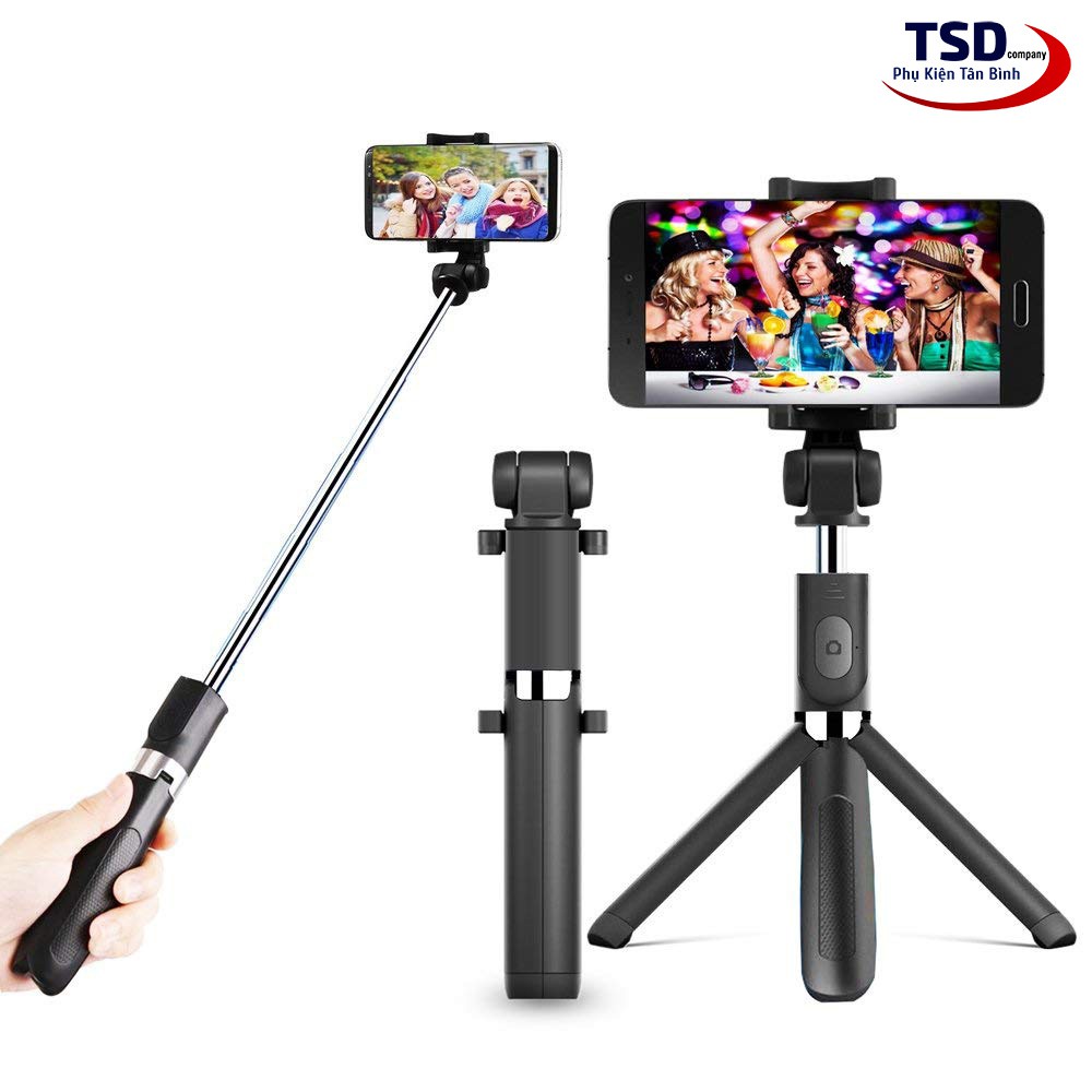 Gậy Tripod 3 Chân Akus Selfie Stick ( Kết nối bằng bluetooth) | BigBuy360 - bigbuy360.vn