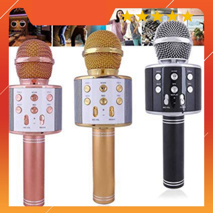 XẢ KHO - BÁN VỐN XẢ KHO -  Micro Karaoke Bluetooth WS585 BTC01 KJGHFUROT9578