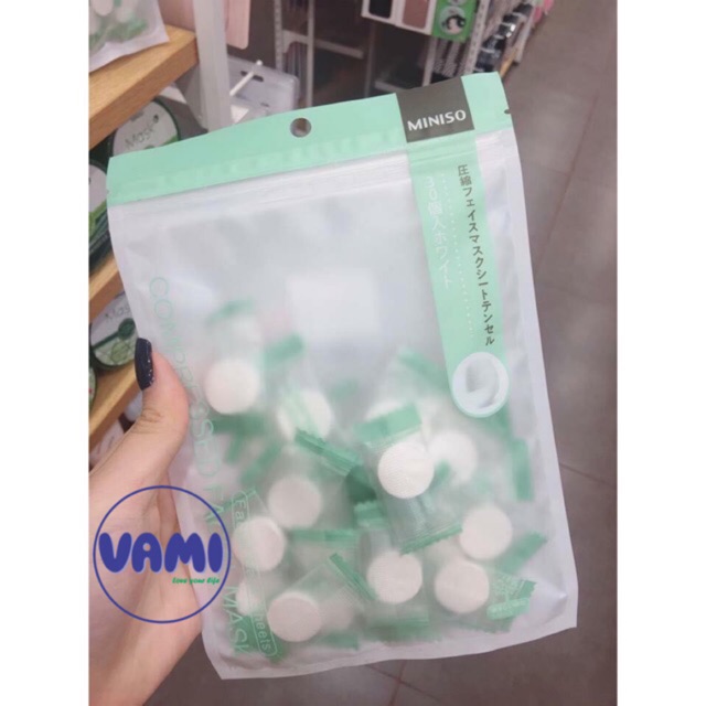 Mặt Nạ Viên Nén Miniso Japan