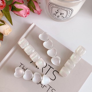 Kẹp tóc mái đính đá pha lê sang chảnh phong cách Hàn Quốc Cuahangso24