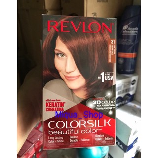 Nhuộm tóc Revlon Colorsilk Dark Auburn màu vàng nâu số 31 USA