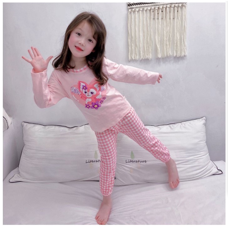 Bộ quần áo trẻ em dài tay Minky Mom Caro Cáo cho bé trai bé gái, vải lạnh cao cấp siêu co giãn thấm hút mồ hôi