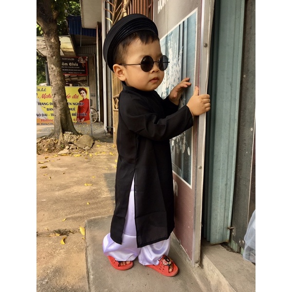 Bộ áo dài ông đồ, ông thầy bói cho bé