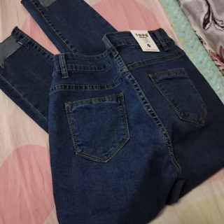 Order quần jeans nữ dài ôm co dãn