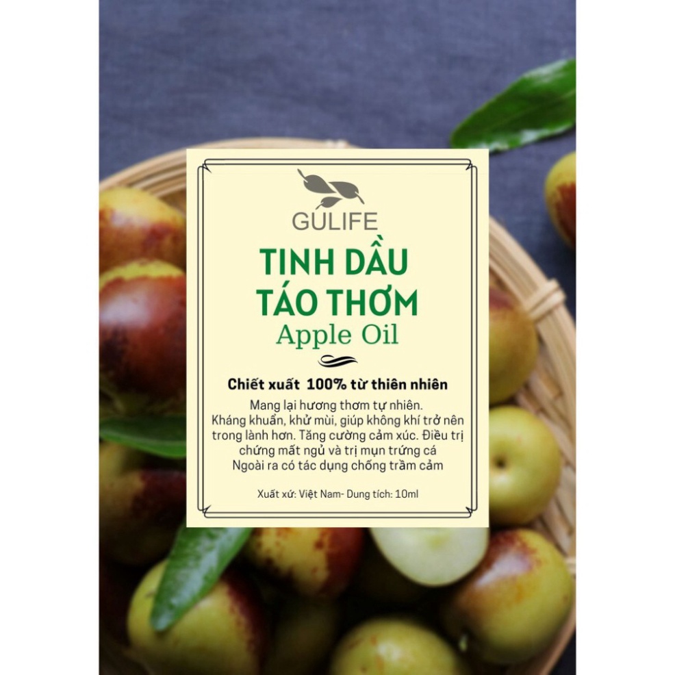 Tinh dầu Táo Thơm GULIFE Chiết Xuất Từ Thiên Nhiên - Giảm Căng Thằng, Thơm Phòng &amp; Thư Giãn