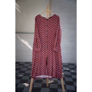 Đầm tay dài linen - nhà của moon