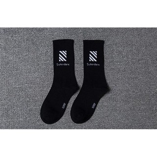 Tất super dark họa tiết phong cách off white