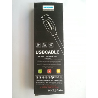 Dây sạc micro usb 3.0A 1,5m hãng Microcom vn