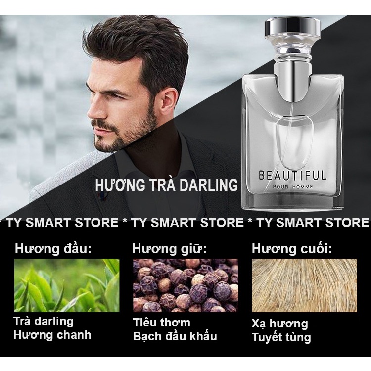 [ Đẳng Cấp ] Nước Hoa Nam Tính Thơm Lâu Lôi Cuốn Men Beautyful 100ml Triết Xuất Từ Thiên Nhiên! | BigBuy360 - bigbuy360.vn
