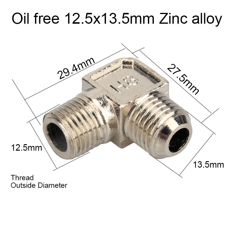 Cút góc cho máy nén khí có dầu và không dầu