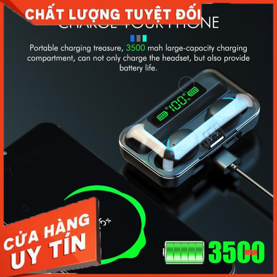 Tai nghe Bluetooth nhét tai TWS 5.0 - chống thấm nước; âm thanh cực hay; Màn hình Led - BH 1 đổi 1