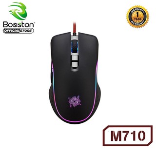 Chuột chuyên game 7d cao cấp bosston m710 dpi 3200 - led rgb cực đẹp -