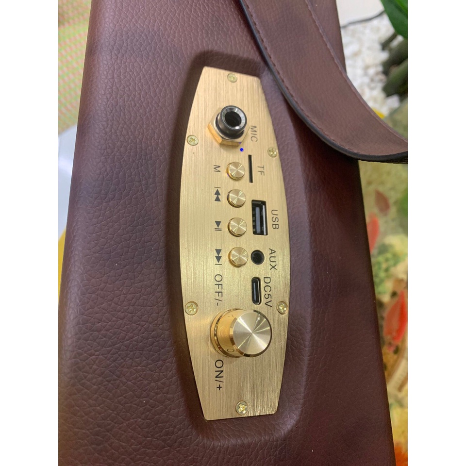 Loa Bluetooth Qixi SK-2025 Âm Thanh Siêu Đỉnh Tích Hợp Cổng Micro 6.5 Karaoke Micro Không Dây BH 12 Tháng