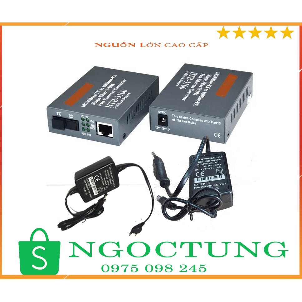 Cặp converter quang điện  NETLINK AB 3100 nguồn cao cấp