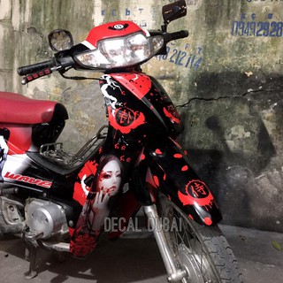 SIÊU CHẤT Tem Trùm Wave Cá Samurai Đen Đỏ