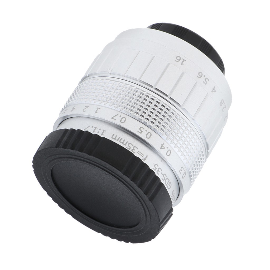 35mm f/1.7 TV Lens Manual Focus for C-Mount Mirrorless Camera