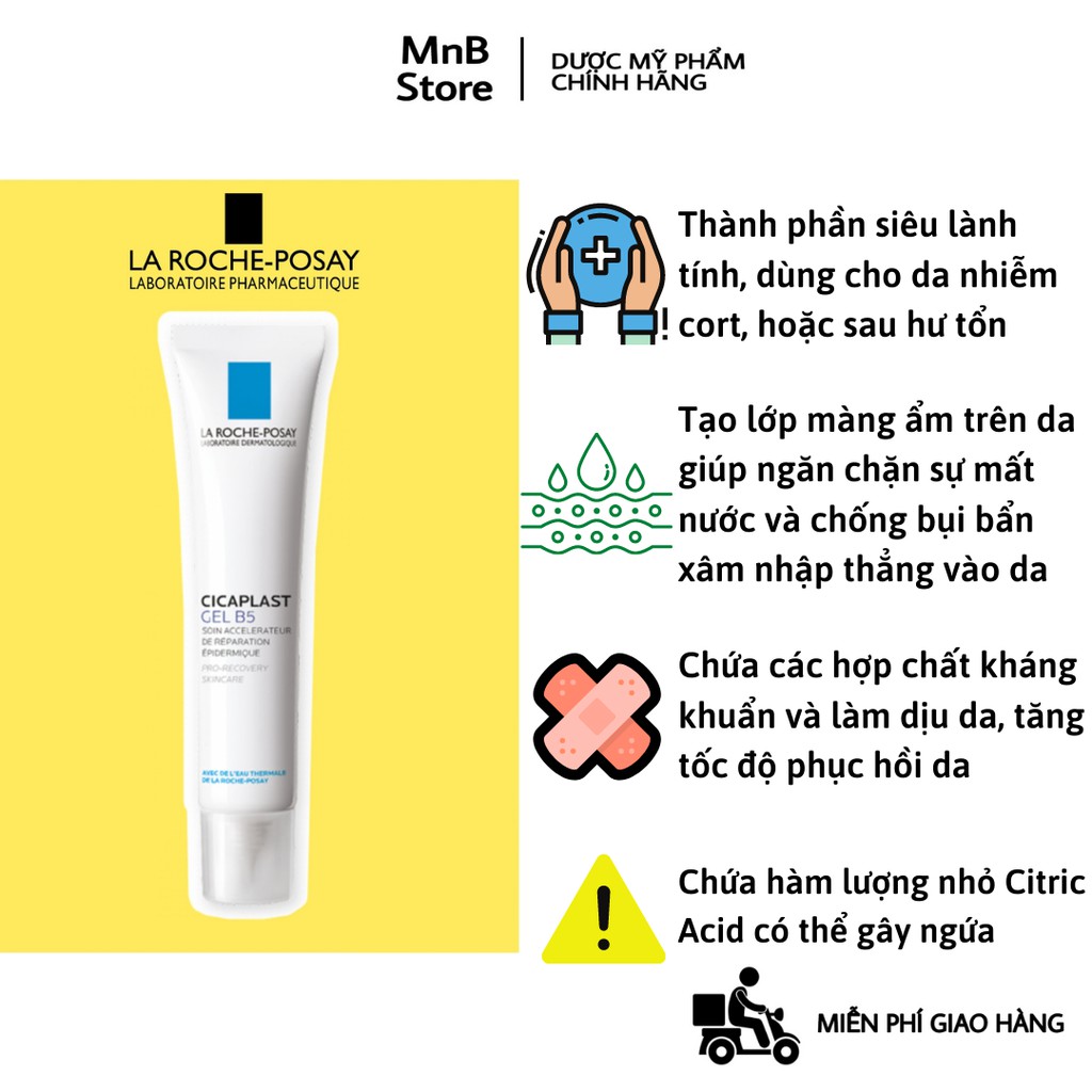 B5 La Roche Posay Cicaplast Braume 40ml, 100ml Kem dưỡng phục hồi làm dịu da La Roche Posay B5