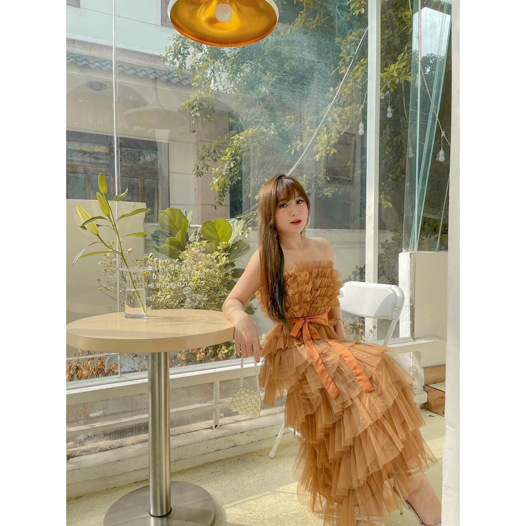 [Mã WASTGO hoàn 10% xu đơn 99k] Đầm dự tiêc sang chảnh xếp tầng Verosa Dress | BigBuy360 - bigbuy360.vn