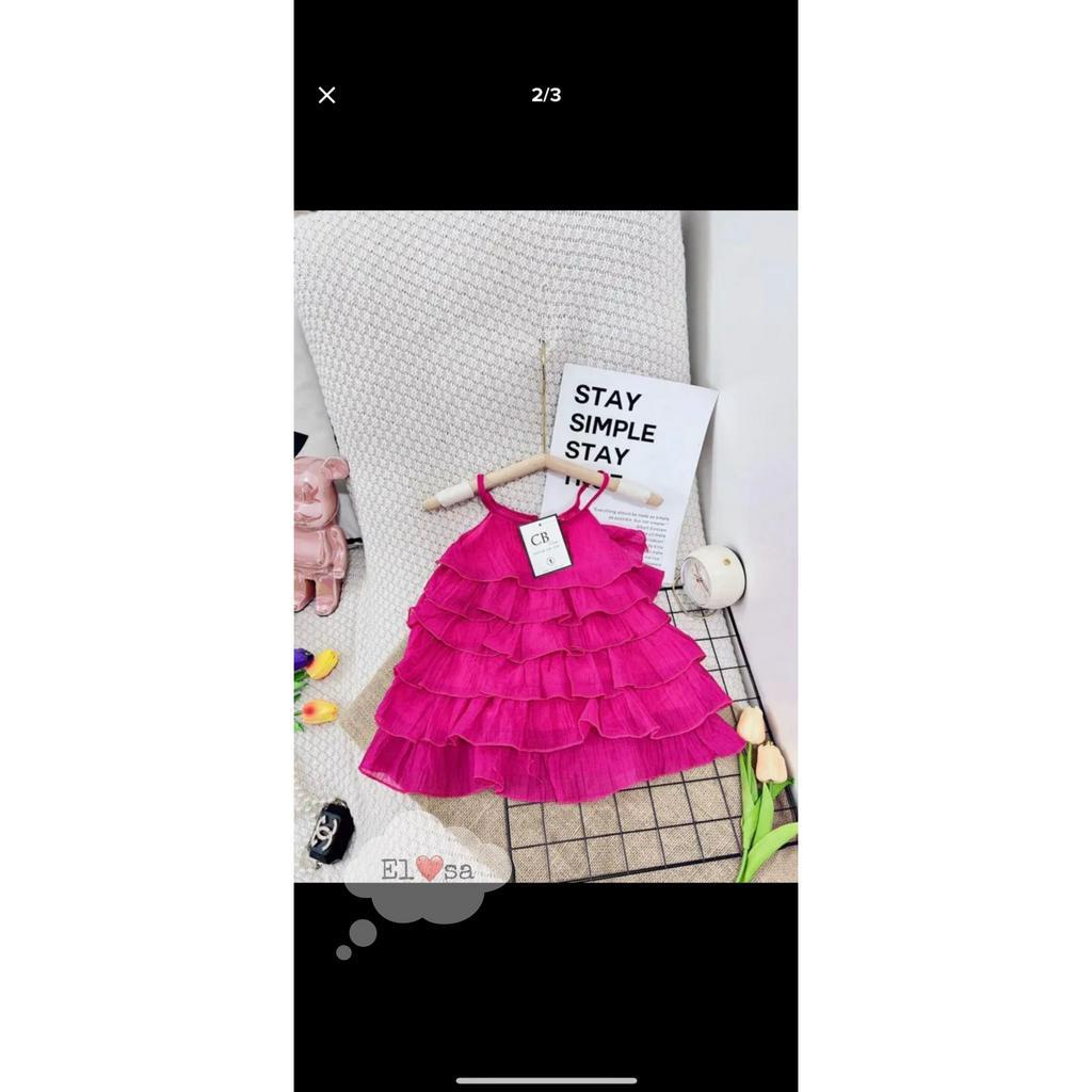 Váy bé gái - Váy Maxi 6 Tầng Siêu Xinh siêu xinh cho bé gái 1 - 8 Tuổi