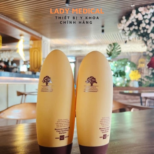 [Chính hãng] [Siêu rẻ] BỘ DẦU GỘI và DẦU XÃ ARGANMIDAS CANADA SIÊU MƯỢT 450ml LadyMedical