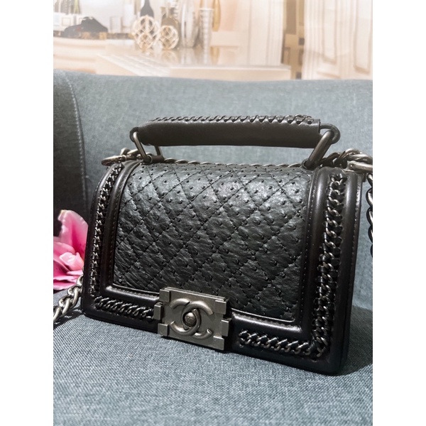 Túi chan*l boy da điểu thật hàng tuyển