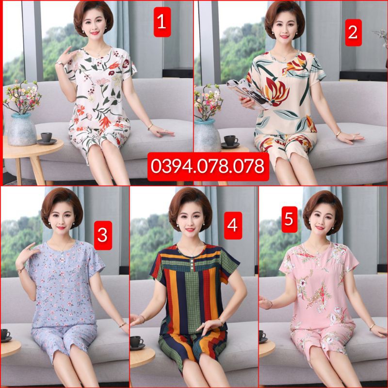 - ĐỒ BỘ VẢI LANH CHO MẸ(Quảng Châu)