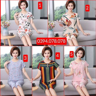 [Hàng mới về] - ĐỒ BỘ VẢI LANH CHO MẸ(Quảng Châu)