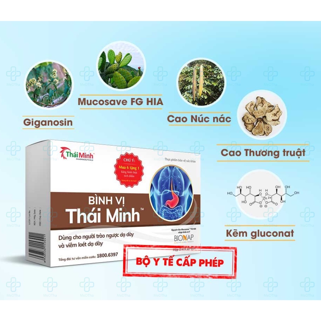 Bình Vị Thái Minh - Giảm Đau Dạ Dày, Ợ Hơi, Ợ Chua, Đau Thượng Vị, Phòng Loét Dạ Dày Tá Tràng
