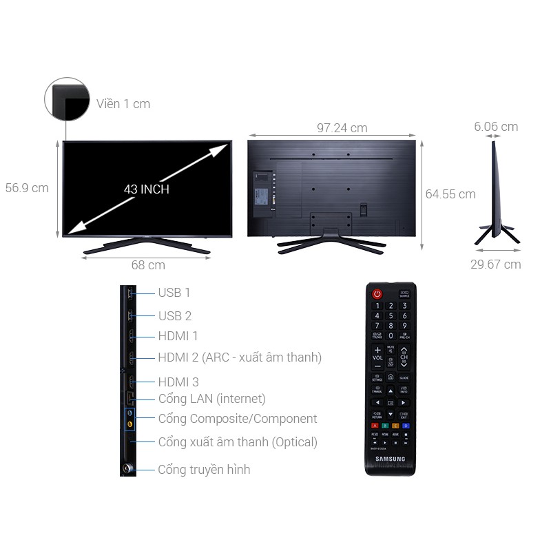 Bán chạy nhất- Smart Tivi Samsung 49 inch UA49N5500